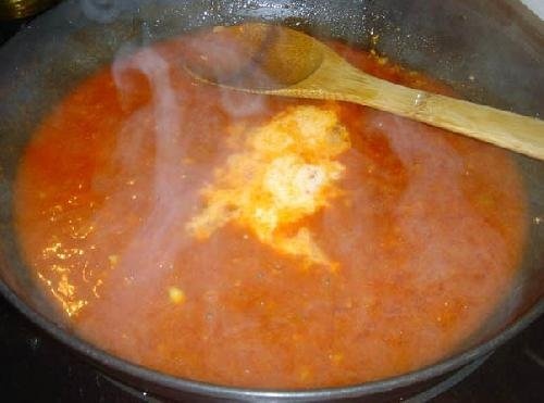 Creveti dulci picanti cu usturoi si cu orez(basmati)