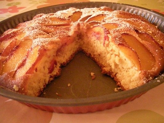 Tarta cu piersici