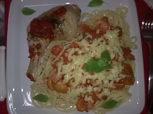 Spaghete milaneze cu copanele