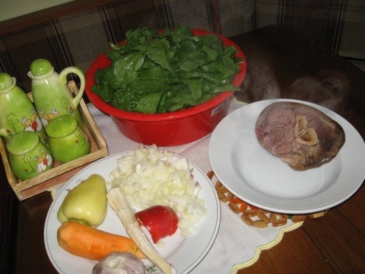 Ciorba de macris pe carne de porc afumata