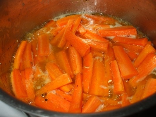 Pui cu morcovi gratinati