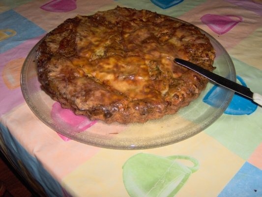 Budinca cu brinza si legume