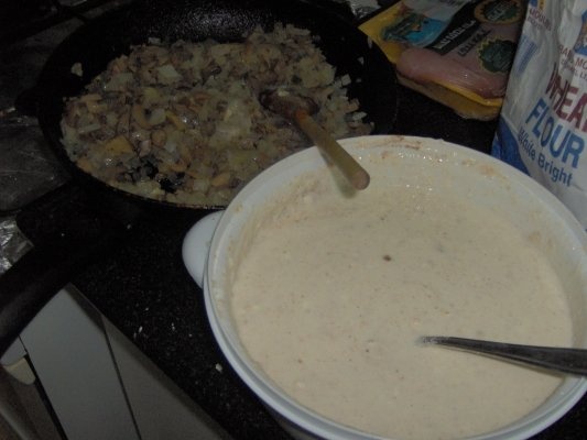 Budinca cu brinza si legume