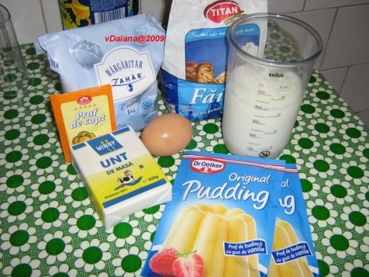 Tarta cu mere si budinca de vanilie