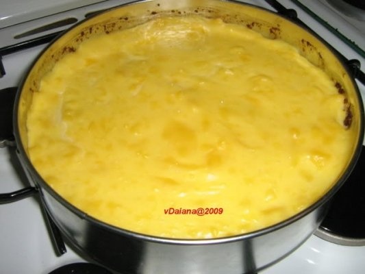 Tarta cu mere si budinca de vanilie