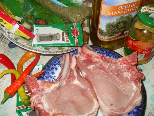 Cotlet la gratar cu unt si garnitura de spanac