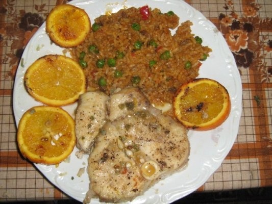 File e rechin cu portocale