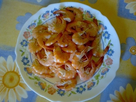 Paste cu creveti si sos de ton