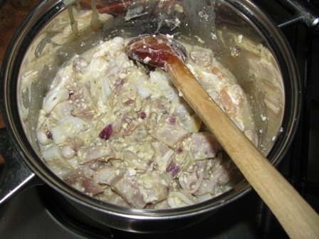 Fructe de mare in clatite cu tarhon