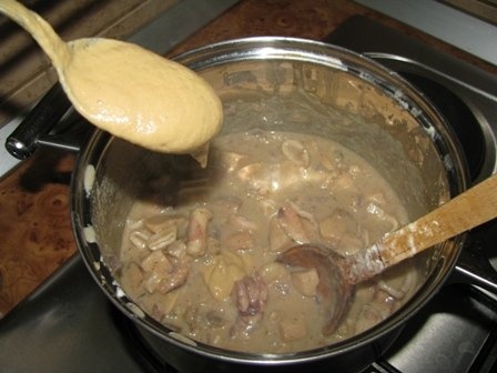 Fructe de mare in clatite cu tarhon