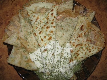 Fructe de mare in clatite cu tarhon