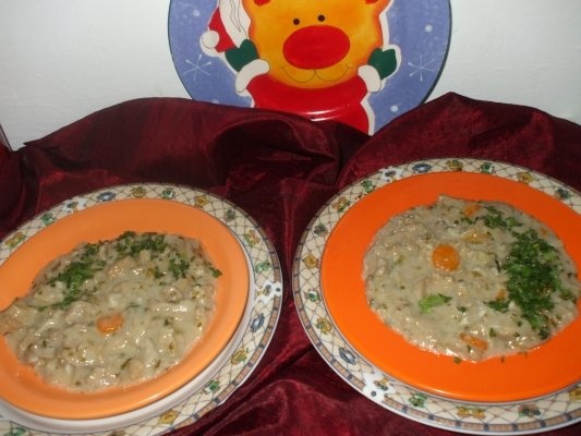 Tocanita de ciuperci pleurotus