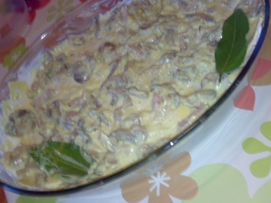 Lasagna cu bacon ,ciuperci si brie