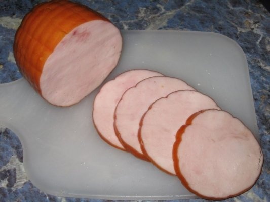 Vinete cu sunca, cartofi si sos picant