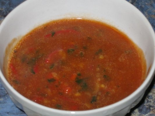 Vinete cu sunca, cartofi si sos picant