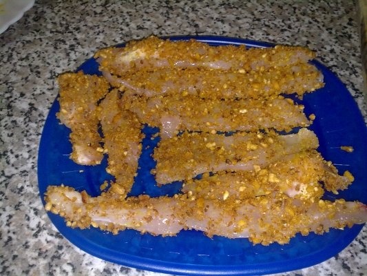 Piept de pui impanat