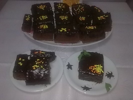 Negresa cu glazura de ciocolata