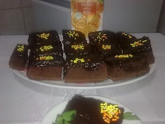 Negresa cu glazura de ciocolata