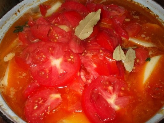 Tocanita cu piept de porc