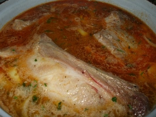 Tocanita cu piept de porc