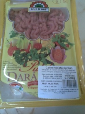 CHIFTELUTE DIN CARNE TOCATA DE CURCAN