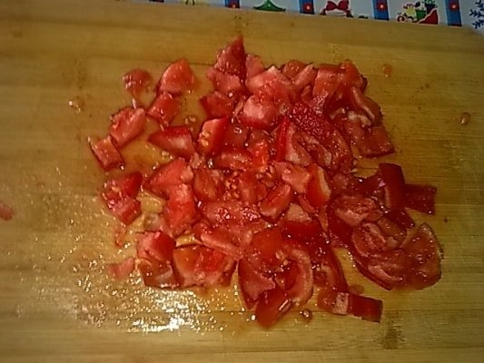 Ficatei de pui cu ardei copt prajit la tigaie