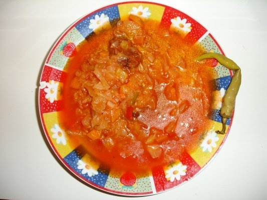 Varza cu costita afumata