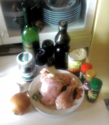 Pui a la Nicoise - Poulet Nicoise