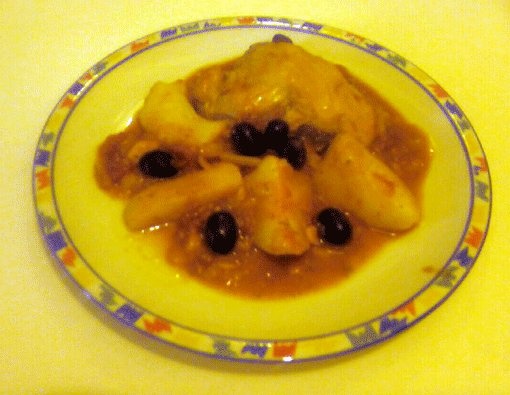 Pui a la Nicoise - Poulet Nicoise