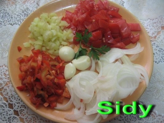 Tocanita din carne de porc cu mamaliguta