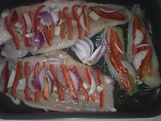 File  de cod si pangasius cu Gnocchi di Patate