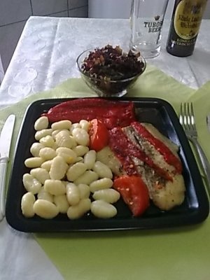 File  de cod si pangasius cu Gnocchi di Patate