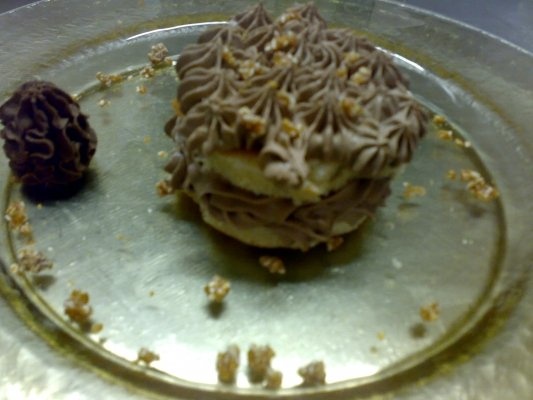 Mini tort  cu mousse de ciocolata