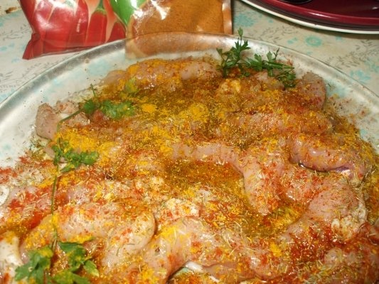 Piept de pui picant cu vinete