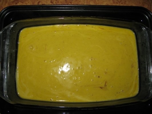 Crema de vanilie cu ciocolata si banane caramelizate