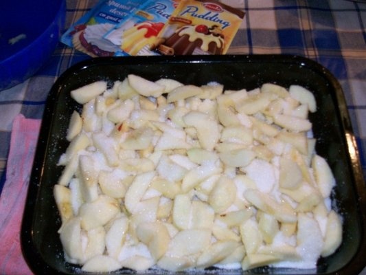 Budinca cu mere la cuptor