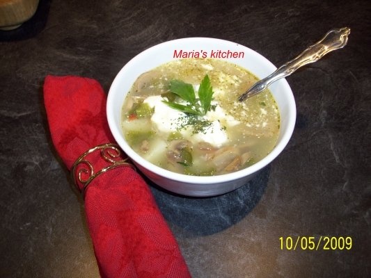 Supa de cartofi cu ciuperci