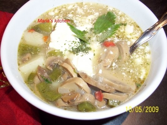 Supa de cartofi cu ciuperci