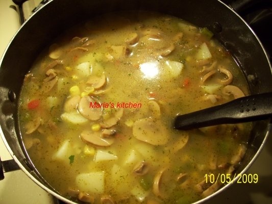 Supa de cartofi cu ciuperci