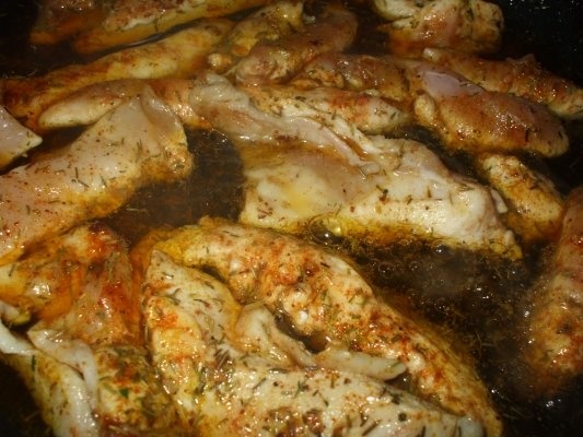 Piept de pui picant cu fasole verde