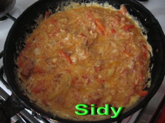 Omleta cu branza si sunca