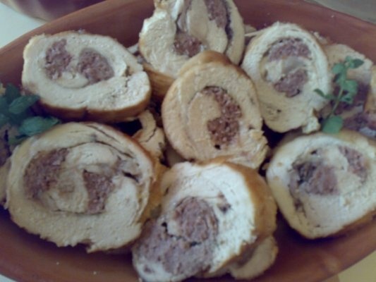 Rulada din piept de curcan