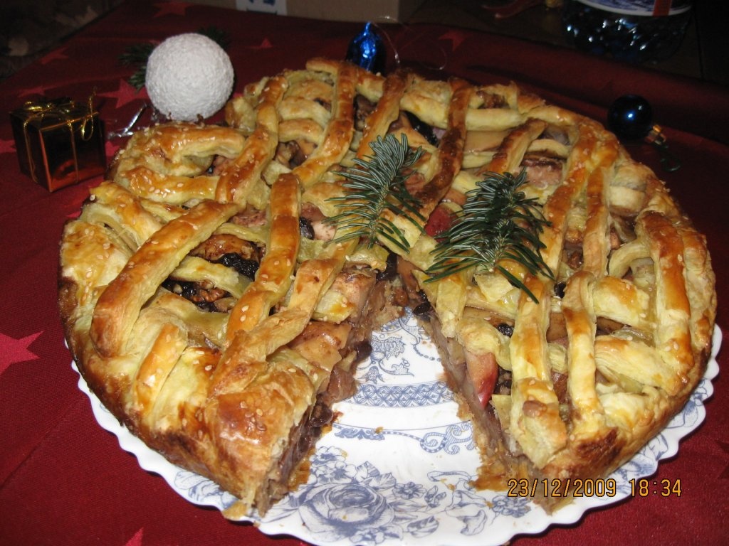 Desert cu mere si gem de cirese