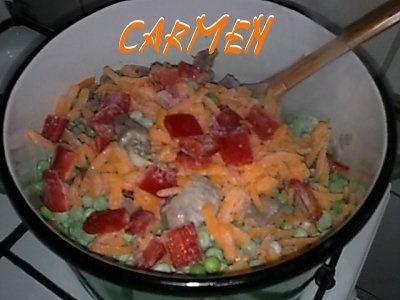 Inimioare de pui cu mazare