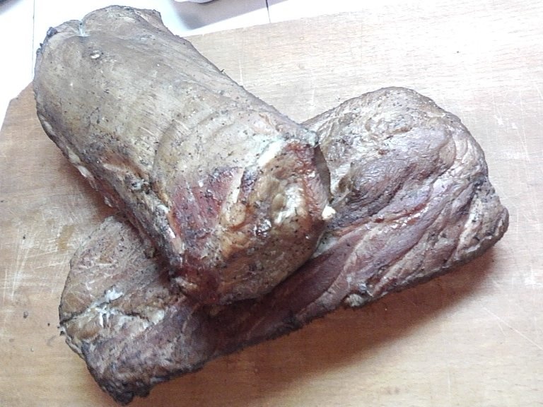 Muschi afumat (acasa)