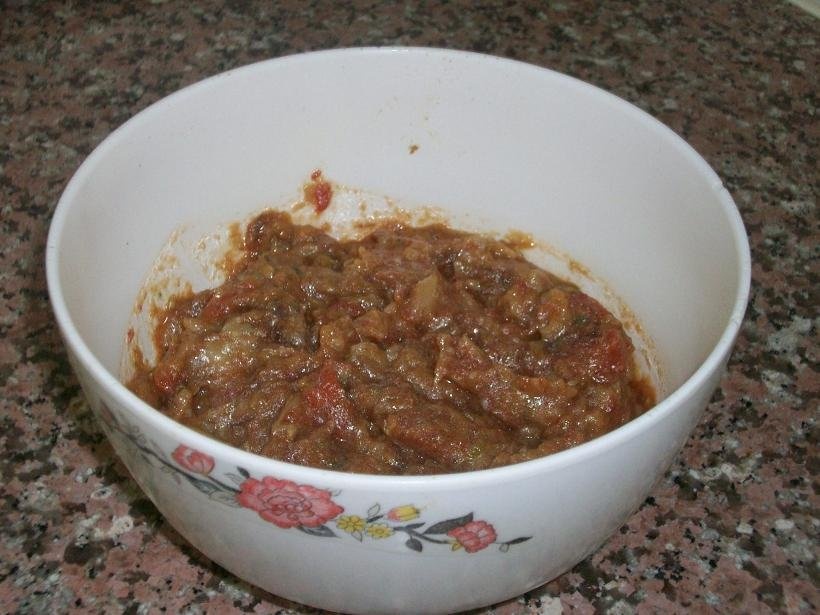 Salata de vinete prajite(specific arabesc)