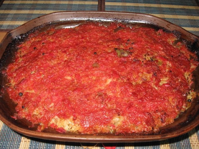 Sarmale cu carne de porc in foi de varza murata