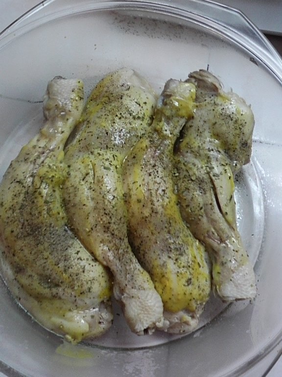 Friptura  din pulpe la cuptor