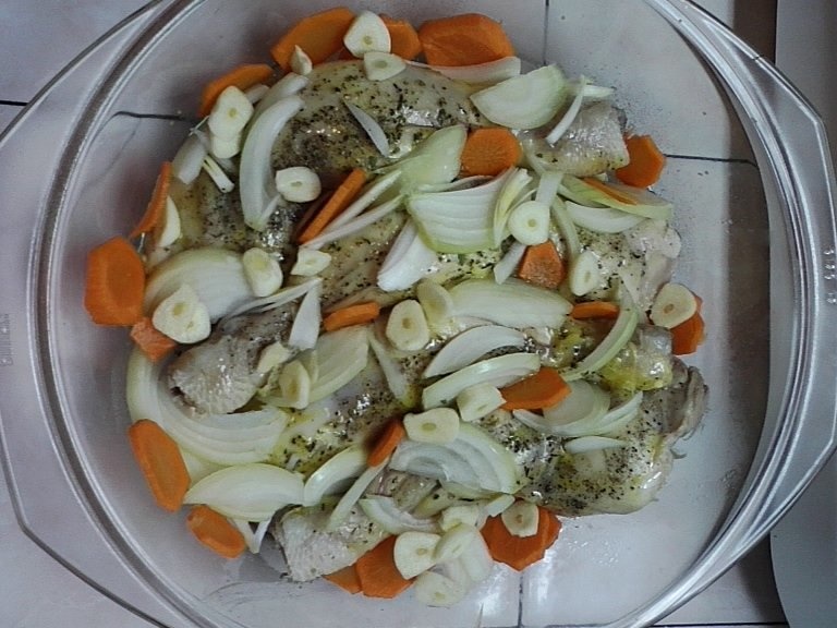 Friptura  din pulpe la cuptor