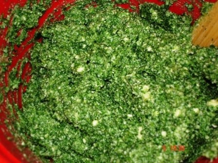 Lasagna cu trei feluri de branza si spanac